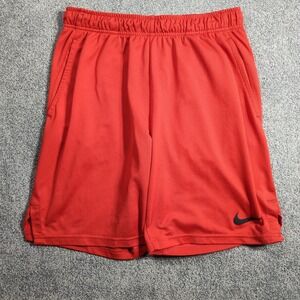 Nike Shorts Men's L Red Dri-Fit Athletic Training Running Gym Sportswear